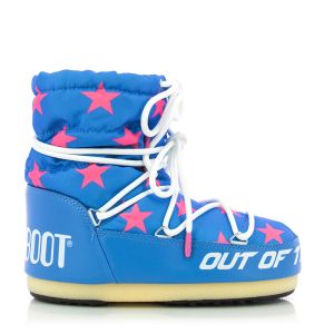Women`s Sports Ankle Boots MOON BOOT-14601700 LIGHT LOW STARS BLUE/PINK
