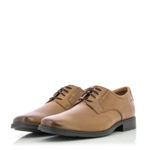 Мъжки офис обувки CLARKS - 26130097 TILDEN PLAIN DARK TAN LEA