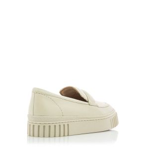 Women`s moccasins CLARKS-26176434 MAYHILL COVE CREAM LEATHER