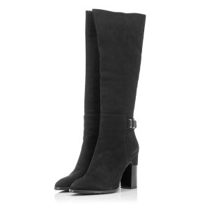 Women`s Heeled Boots CARLO FABIANI-59381-AW18 черен велур