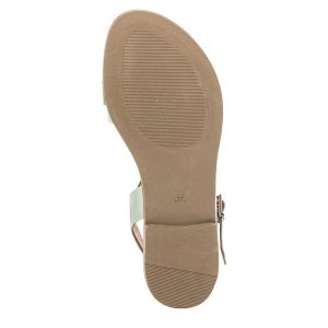 Women`s Flat Sandals CARLO FABIANI-030-51-2662 SUZZA MINT PATENT