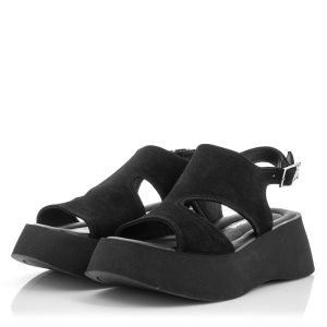 Women`s Sandals On Platform CARLO FABIANI-269-902 VICKY HI BLACK