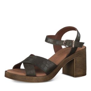 Woman`s Sandals On Top TAMARIS-1-28022-42-712 OLIVE STRUCT
